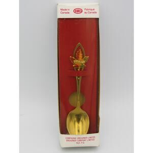 NEW Sealed Quebec Canada Seasons Maple Leaf Souvenir Collectible Spoon BMCo